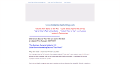 Desktop Screenshot of gosales-marketing.com